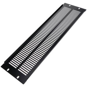 Panel de rejilla de 3U para armario rack 19" Tapa de ventilación negra