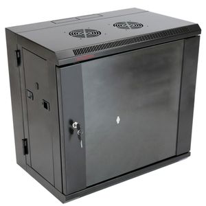 Armario rack mural 19" pivotante 12U 620x400x640mm pared SOHORack de RackMatic