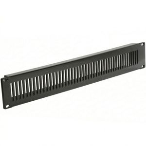 Panel de rejilla de 2U para armario rack 19" Tapa de ventilación negra