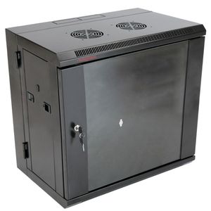 Armario rack mural 19" pivotante 12U 600x400x640mm pared SOHORack de RackMatic