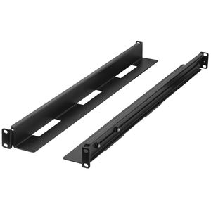 Guías laterales rack 19" 1U ajustables de fondo 650mm hasta 1090mm 90Kg negro
