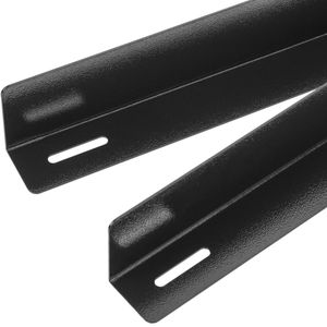 Guías laterales fijas de soporte para armario rack 19 negro 350mm