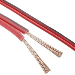 Cable eléctrico y altavoces estéreo 2x0.50mm bobina de 100m