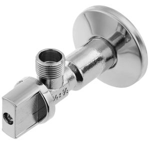 Llave de paso cisterna en escuadra larga 1/2"-3/8" latón