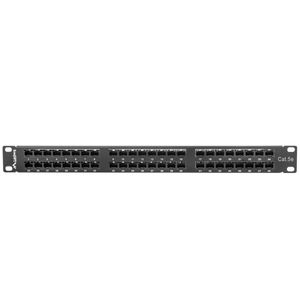 Patch panel 19" de 48 RJ45 CAT.5E UTP 1U Lanberg PPU5-1048-B