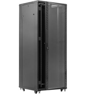 Armario rack 19" de pie 42U 800x1000x2000mm negro MobiRack GO montado