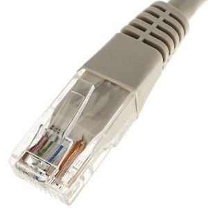 Cable de red ethernet Cat. 5e UTP de 50 m de color gris