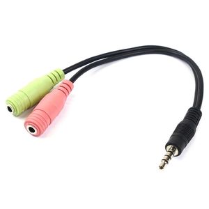 Adaptador de audio CTIA para auricular y micrófono minijack 3.5