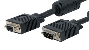 Cable de monitor VGA HD15 doble apantallado M/H