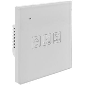 Interruptor inteligente táctil regulable en color blanco compatible con Google Home, Alexa y IFTTT