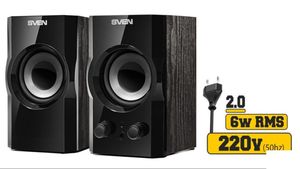 Altavoz de sobremesa 2.0 6w 2 x 3W MDF 230V Negro