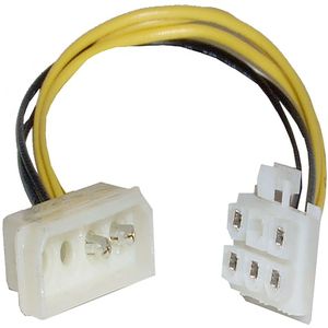 Cable MOLEX 4Pin-M a PCI-EXPRESS 6Pin-H (Mini-Fit 4.20Pitch)