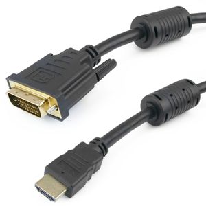 Super cable HDMI 1.4 de tipo HDMI-A macho a DVI-D macho de 2 m