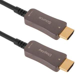 Cable de vídeo HDMI 2.1 macho Ultra HD 8K activo por fibra óptica de 100m
