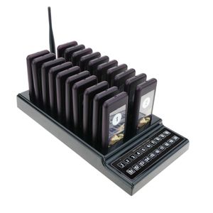 Gestor de colas inalámbrico con base cargadora 20 teclas y 20 localizadores