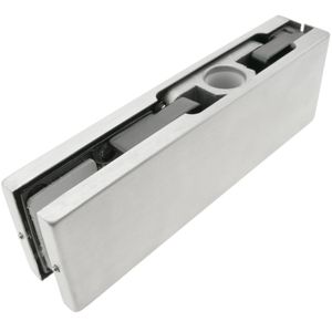 Pernio y bisagra superior de aluminio para puerta de cristal para cierrapuertas de suelo