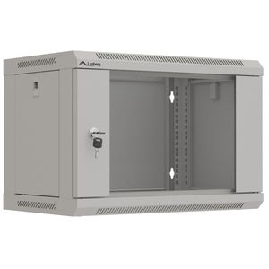 Armario rack mural 19'' 6U 540x350x370mm blanco pared desmontado DIY Lanberg