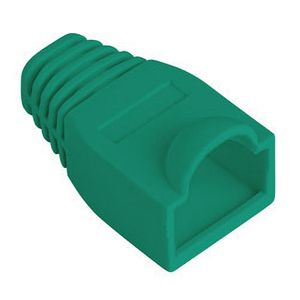 Cubierta de goma Lanberg para conector RJ45 de color verde Pack de 100uds