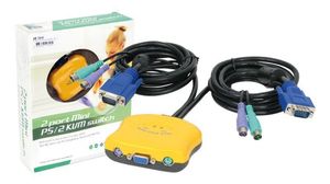 Conmutador mini KVM Sunix PS2 2 >1 2048 x 1536 400MHz