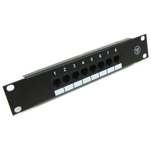 Patch panel 10" para armario rack 8-port RJ45 Cat.5e UTP 1U