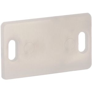 Placa de señalización 26x16mm para bridas hasta 4mm 100uds