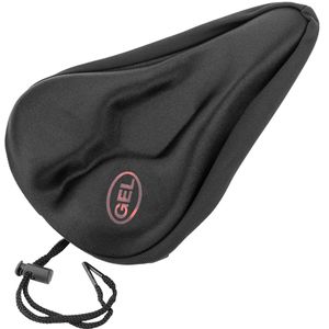Funda de gel con memoria para sillín de bicicleta negro