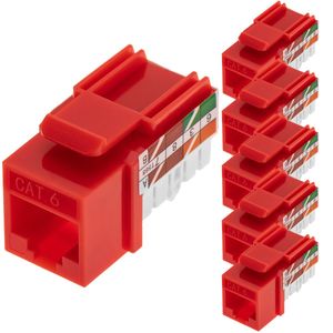 Keystone RJ45 hembra TB110 Cat. 6 UTP pack de 6 unidades
