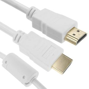 Cable de vídeo HDMI 2.0 Ultra HD 4K TV macho a macho blanco 1 m