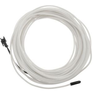 Cable electroluminiscente blanco-azul de 3.2mm en bobina 5m de cable con pilas