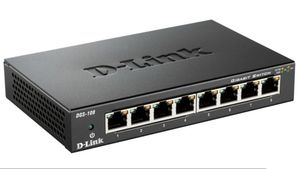 Switch D-Link para oficina Gigabit 10/100/1000 Mbps metálico