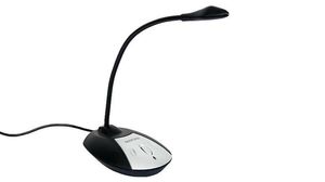 Micrófono con base USB jack 3.5mm sensible y flexible