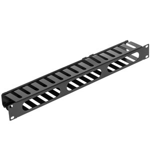 Panel guíacables para armario rack 19" 1U para gestión de cables 80mm