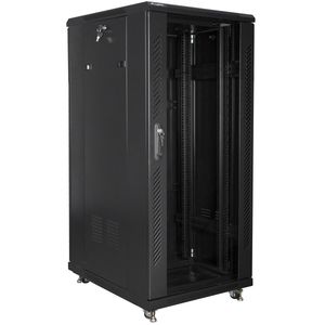 Armario Rack 19" de pie 27U F800 600x800x1431mm negro Lanberg