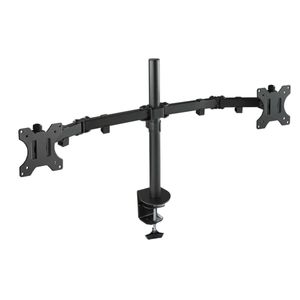 Soporte de mesa ajustable TooQ para 2 pantallas de 13" - 32" VESA75x75 hasta 100x100 mm DB1232TN-B