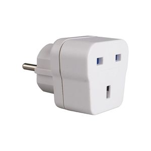 Adaptador de viaje 2P+T schuko a inglés 13A 250V color blanco Solera AV1