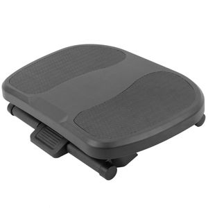 Reposapiés con plataforma ajustable de plástico negro 424 x 283 mm con 3 alturas