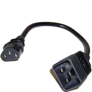 Cable Alimentación IEC-60320 0.2m (C13 / C20)