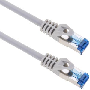 Cable de red ethernet Cat. 6a SFTP de 0,5 m de color gris