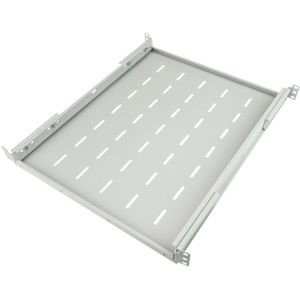 Bandeja rack 19" ajustable en profundidad 550 mm 1U blanco