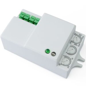 Detector de movimientos compacto mini con control de tiempo luz y distancia