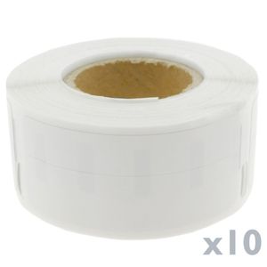 Rollo bobina de 220 etiquetas adhesivas compatibles con Dymo S0722460 y Dymo 99017 50x12mm 10-pack