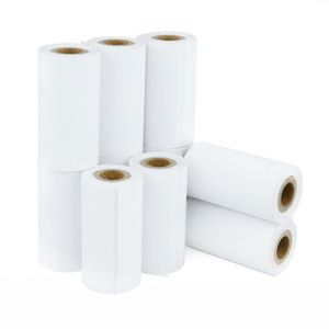 Rollo bobina de papel térmico para impresora TPV y caja registradora 57x30mm 10 unidades