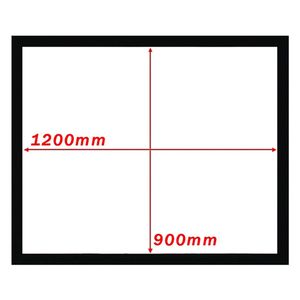 Pantalla de proyección fija pared de 1200x900mm 4:3 DisplayMATIC