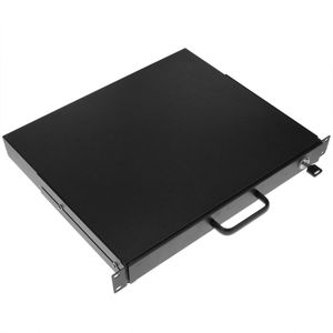Bandeja telescópica para rack de 1U y fondo 370mm para teclado