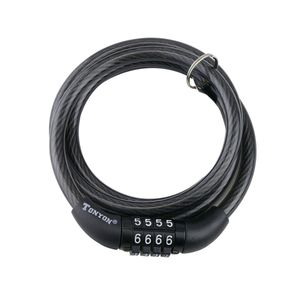 Cable antirrobo de acero con candado para bicicleta 8x1200 mm con combinación