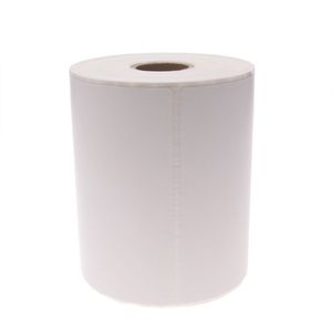 Rollo bobina de 300 etiquetas adhesivas para impresora térmica directa 101.6x127mm