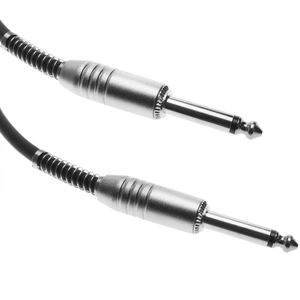 Cable audio micrófono instrumento mono jack 6.3mm macho a macho de 3m