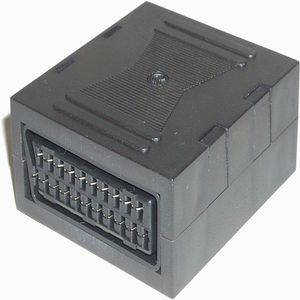 Adaptador Euroconector (SCART-Hembra/SCART-Hembra)