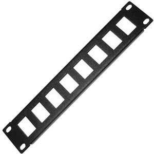 RackMatic TENRack Patch-Panel 10" 8-Port 1U (Keystone)