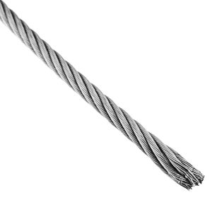 Cable de acero inoxidable de 6,0 mm en bobina de 100 m